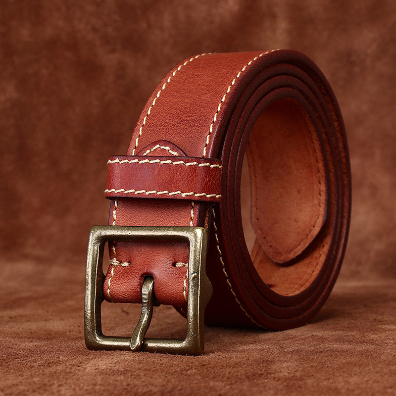 Vintage Casual Genuine Leather Belt Wide 4.3CM B87