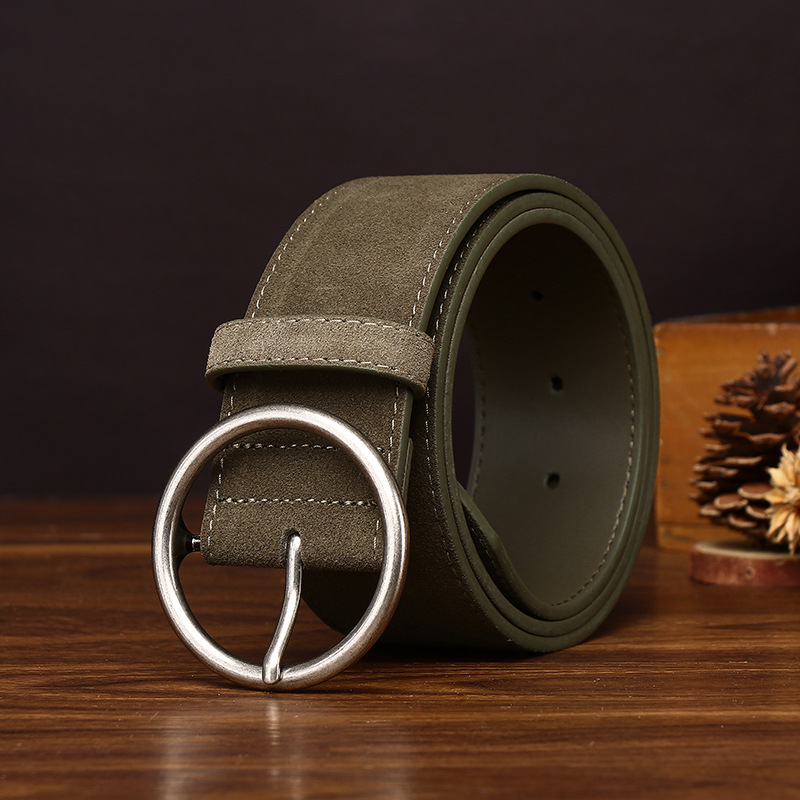 Vintage Casual Genuine Leather Belt Wide 4.7CM B88