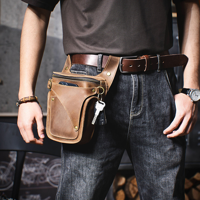 Vintage Genuine Leather Waist Bag VB04