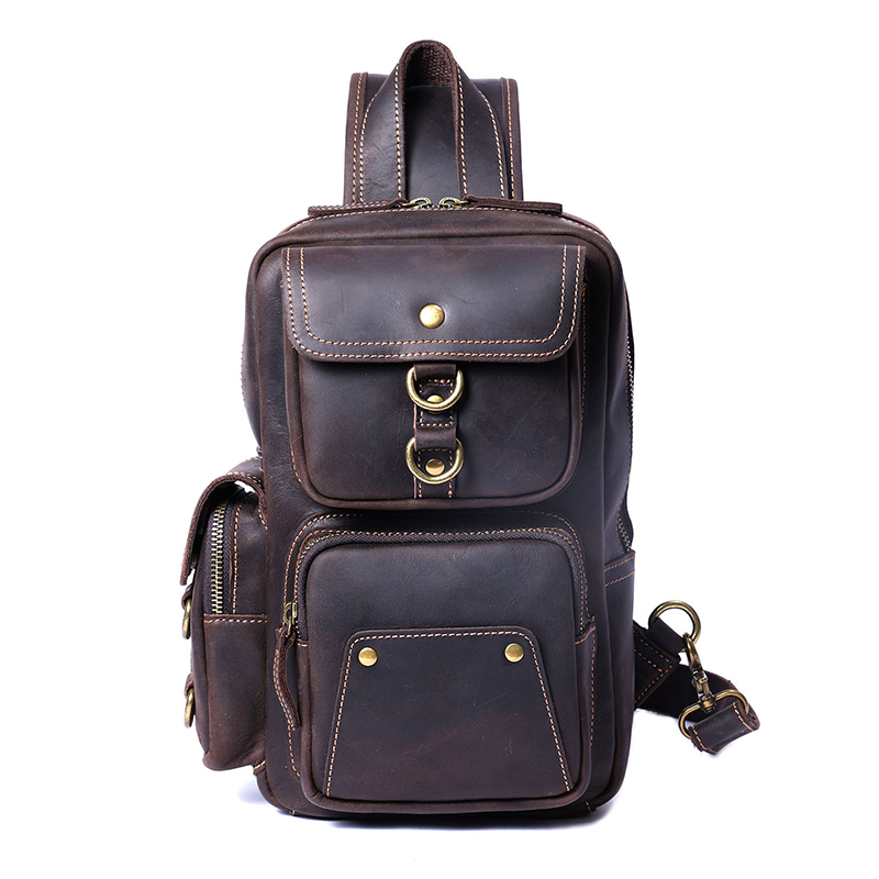 Vintage Genuine Leather Chest Bag VB11