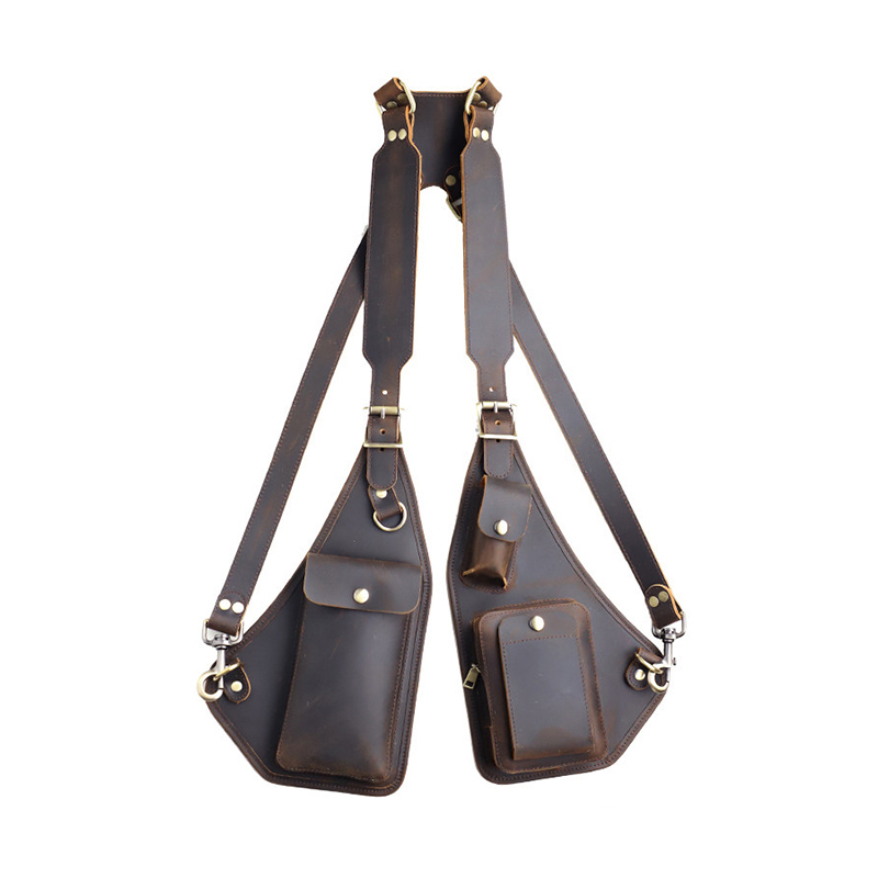 Vintage Leather Shoulder Harness Bag VB34