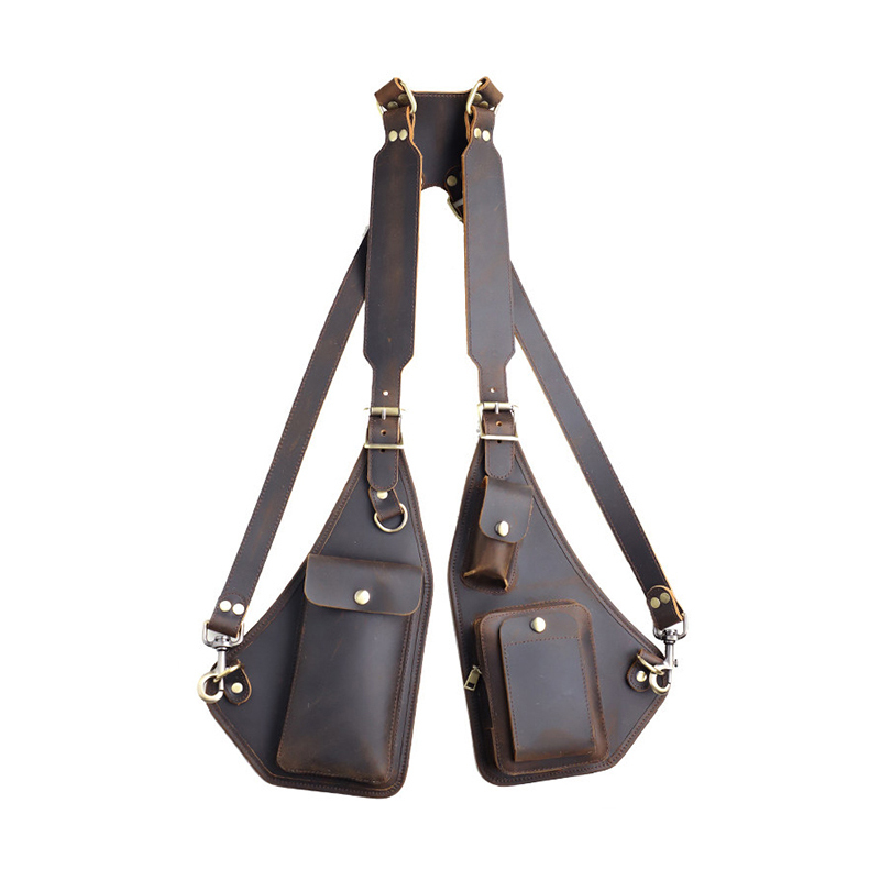 Vintage Leather Shoulder Harness Bag VB34