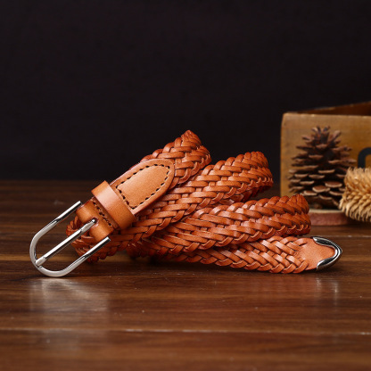 Hand-woven Genuine Leather Belt 2.2cm Wide B17