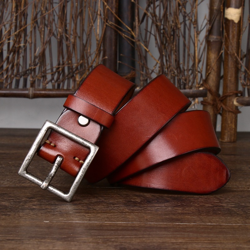 Vintage Casual Genuine Leather Belt Wide 4.3CM B86