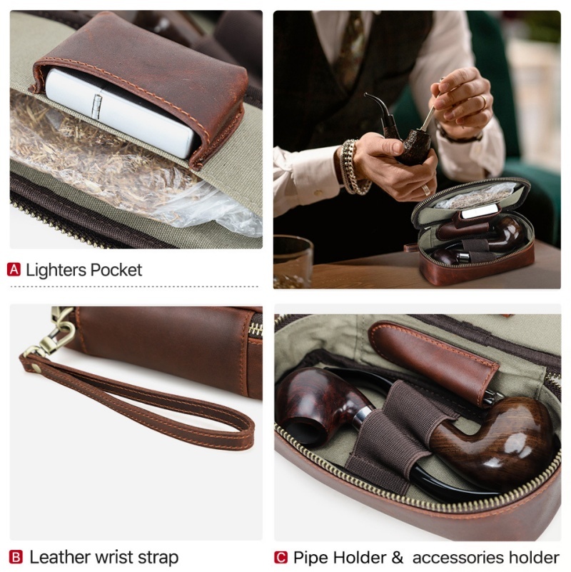 Vintage Smoking Accessories Storage Bag AB01