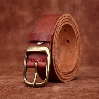 Rustic Leather Everyday Belt Wide 3.3CM  B31
