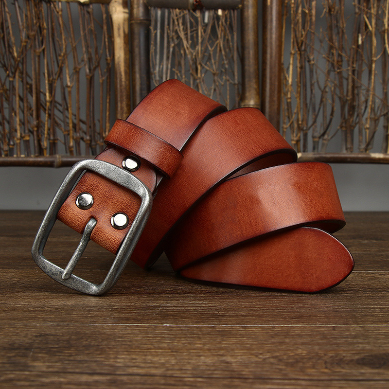Rustic Leather Everyday Belt 3.3CM B02