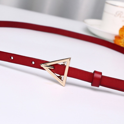 Versatile Waist-cinching Genuine Leather Belt 1.0cm Wide B30