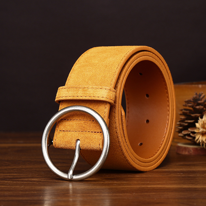 Vintage Casual Genuine Leather Belt Wide 4.7CM B88