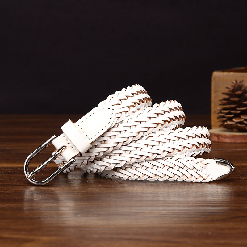 Hand-woven Genuine Leather Belt 2.2cm Wide B17