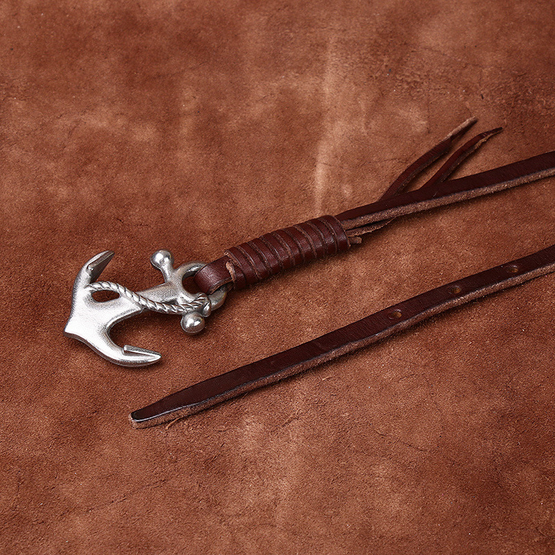 Ins-style Embossed Genuine Leather Belt 0.8cm Wide B28