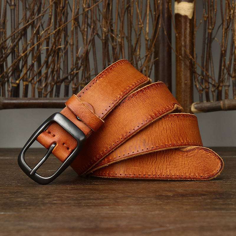 Rustic Leather Everyday Belt 3.3CM  B02-KKICO