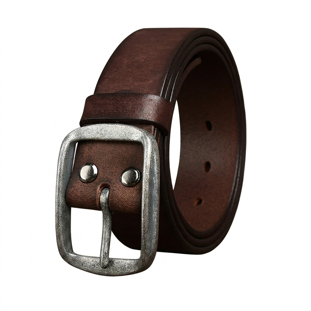 Vintage Distressed Genuine Leather Belt Wide 3.8CM  B36-KKICO