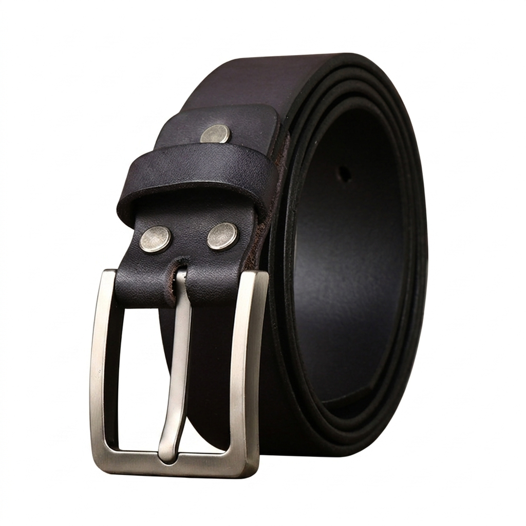 Simple Retro Genuine Leather Belt Wide 3.8CM B48-KKICO