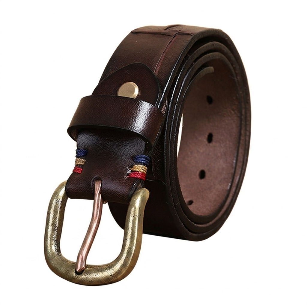 Vintage Genuine Leather Belt Wide 3.8CM B71-KKICO