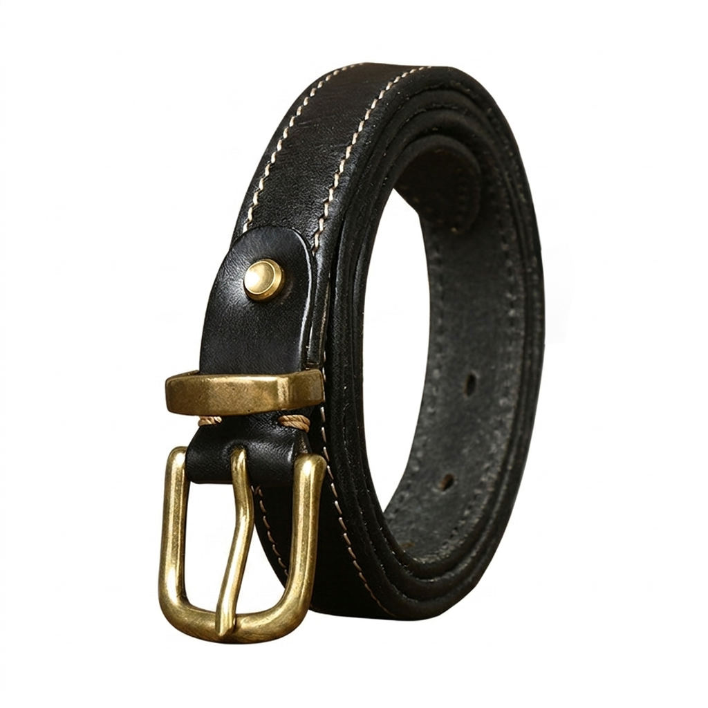 Vintage Genuine Leather Belt Wide 2.3CM B82-KKICO