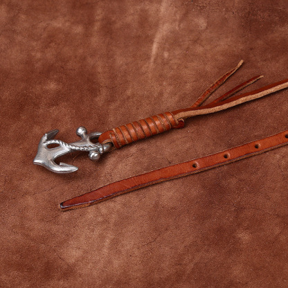 Ins-style Embossed Genuine Leather Belt 0.8cm Wide B28