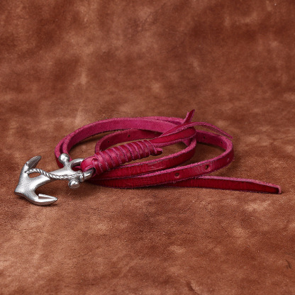 Ins-style Embossed Genuine Leather Belt 0.8cm Wide B28