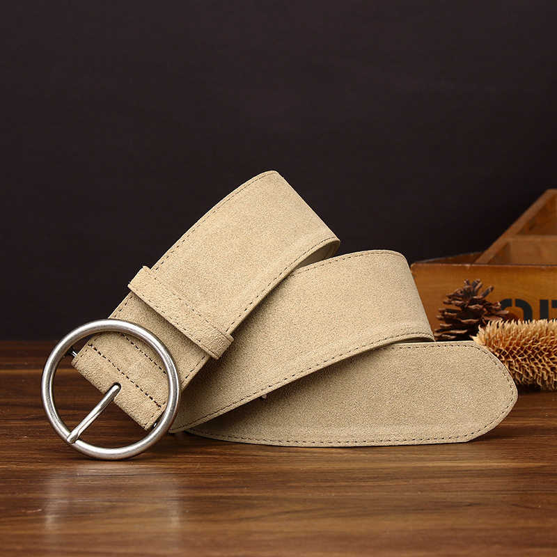 Vintage Casual Genuine Leather Belt Wide 4.7CM B88