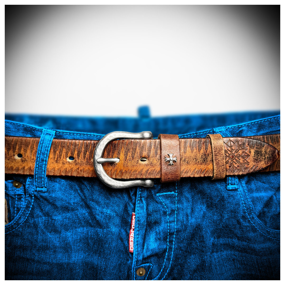 Heritage Edition Handcrafted Genuine Leather Belt Wide 3.8CM B75