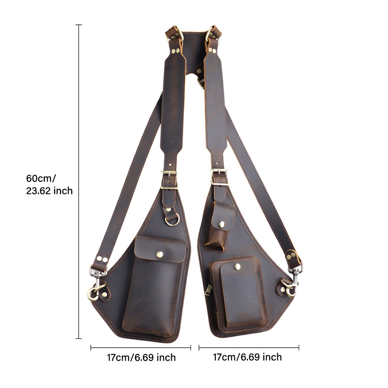 Vintage Leather Shoulder Harness Bag VB34