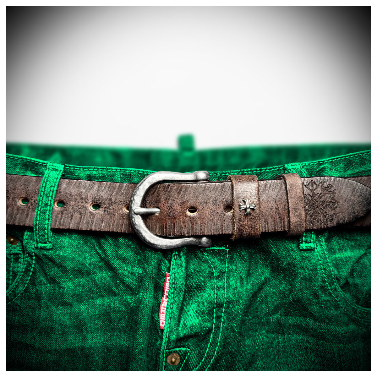 Heritage Edition Handcrafted Genuine Leather Belt Wide 3.8CM B75