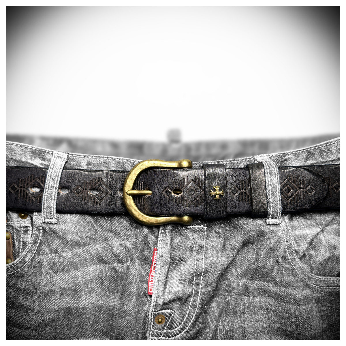 Heritage Edition Handcrafted Genuine Leather Belt Wide 3.8CM B75