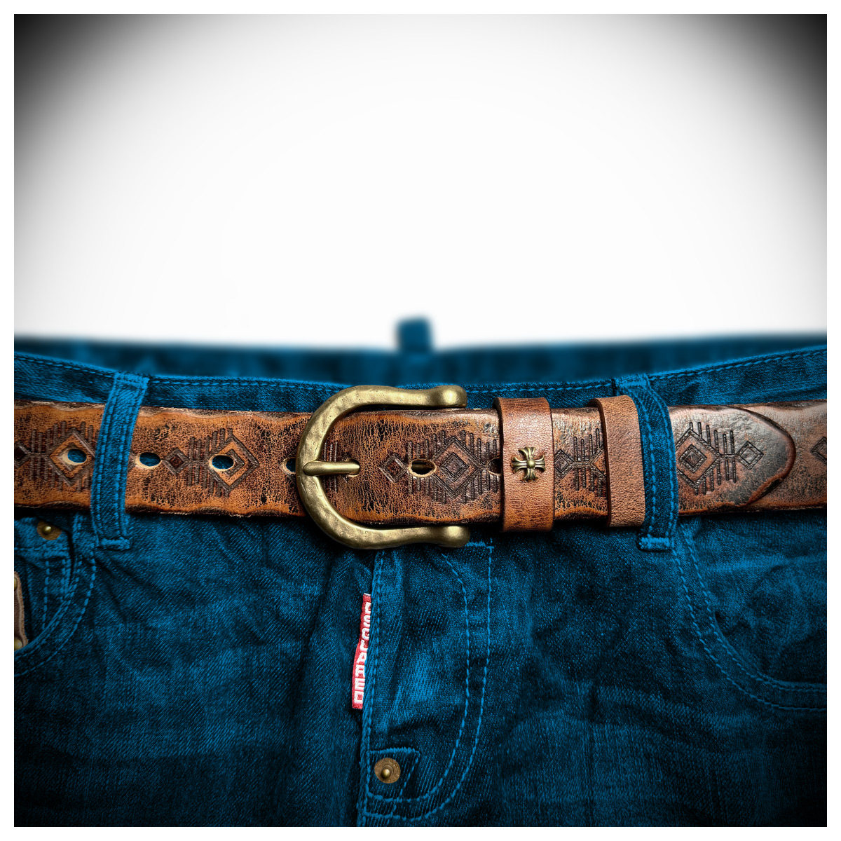 Heritage Edition Handcrafted Genuine Leather Belt Wide 3.8CM B75