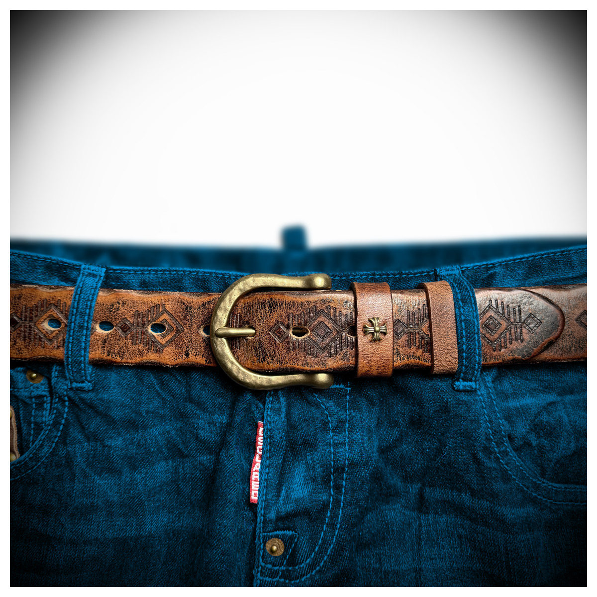 Heritage Edition Handcrafted Genuine Leather Belt Wide 3.8CM B75