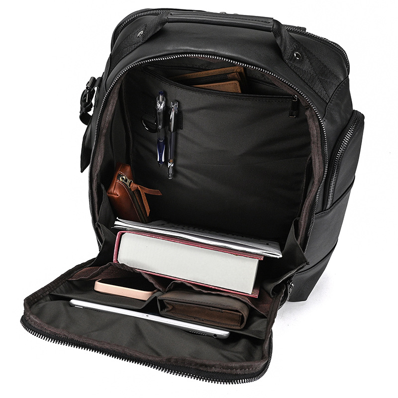 Vintage Cowhide Leather Travel Backpack VB00