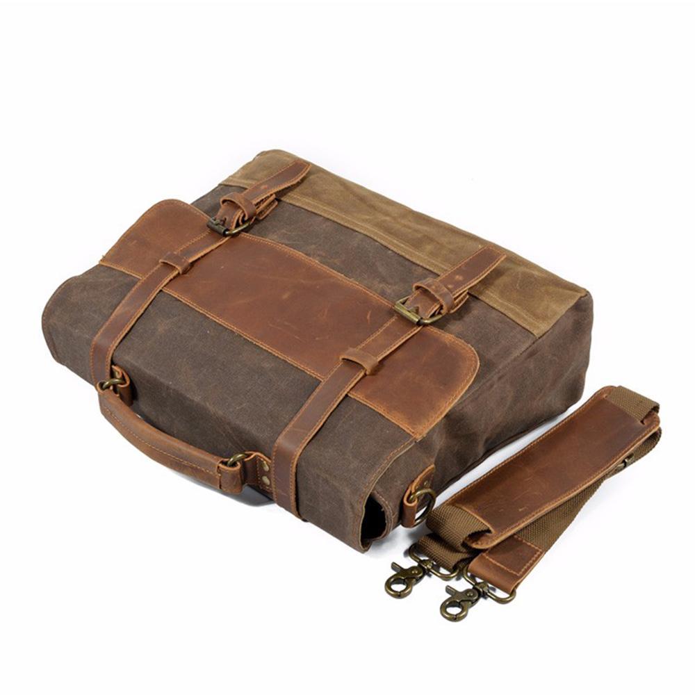 Waxed Canvas Messenger Bag CB17