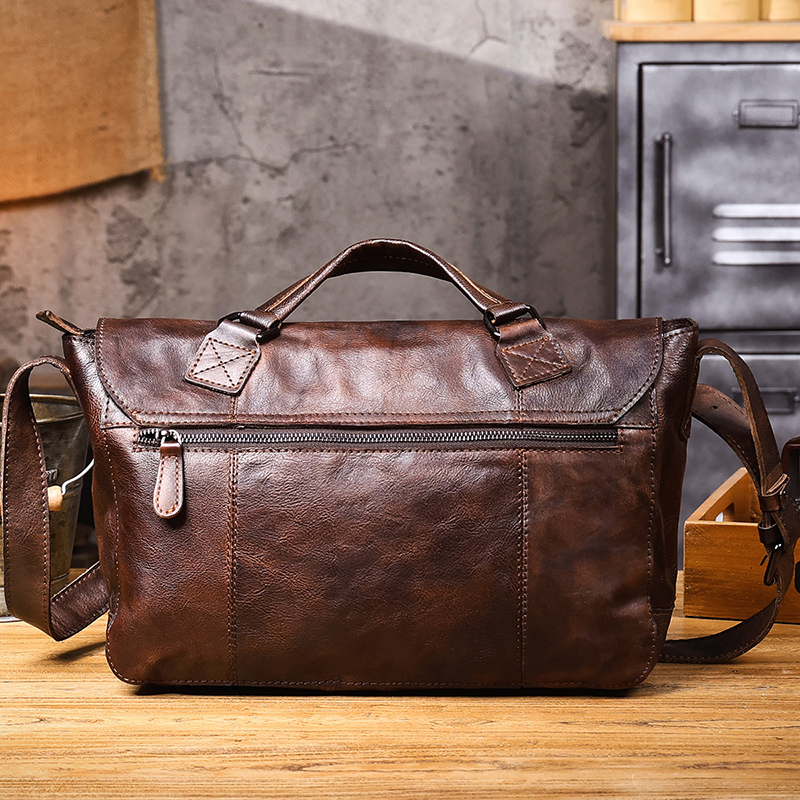 Genuine Leather Vintage Messenger Bag VB31