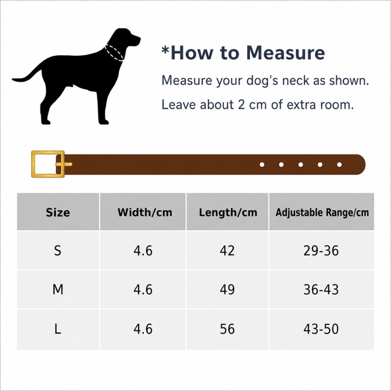 Leather AirTag Dog Collar | Wide Pet Collar with AirTag Holder
