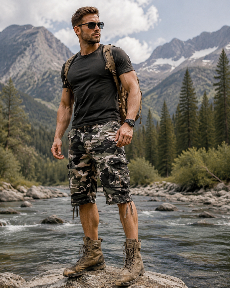 Men’s Camo Cargo Shorts