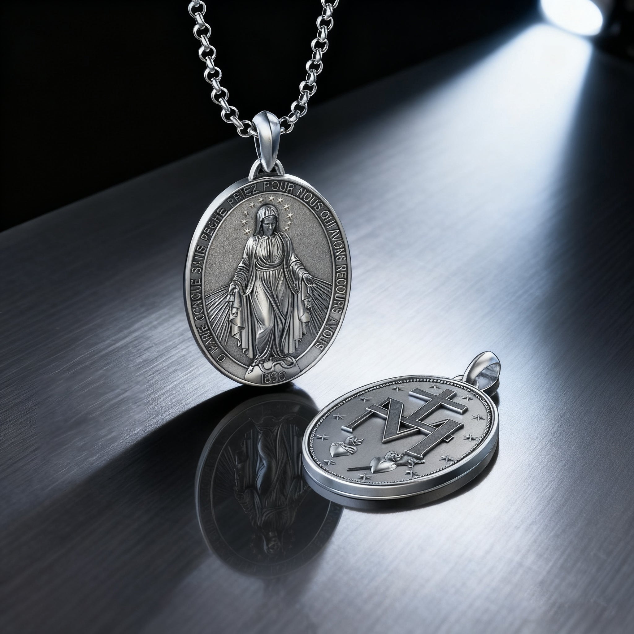 New Miraculous Medal Necklace-KKICO
