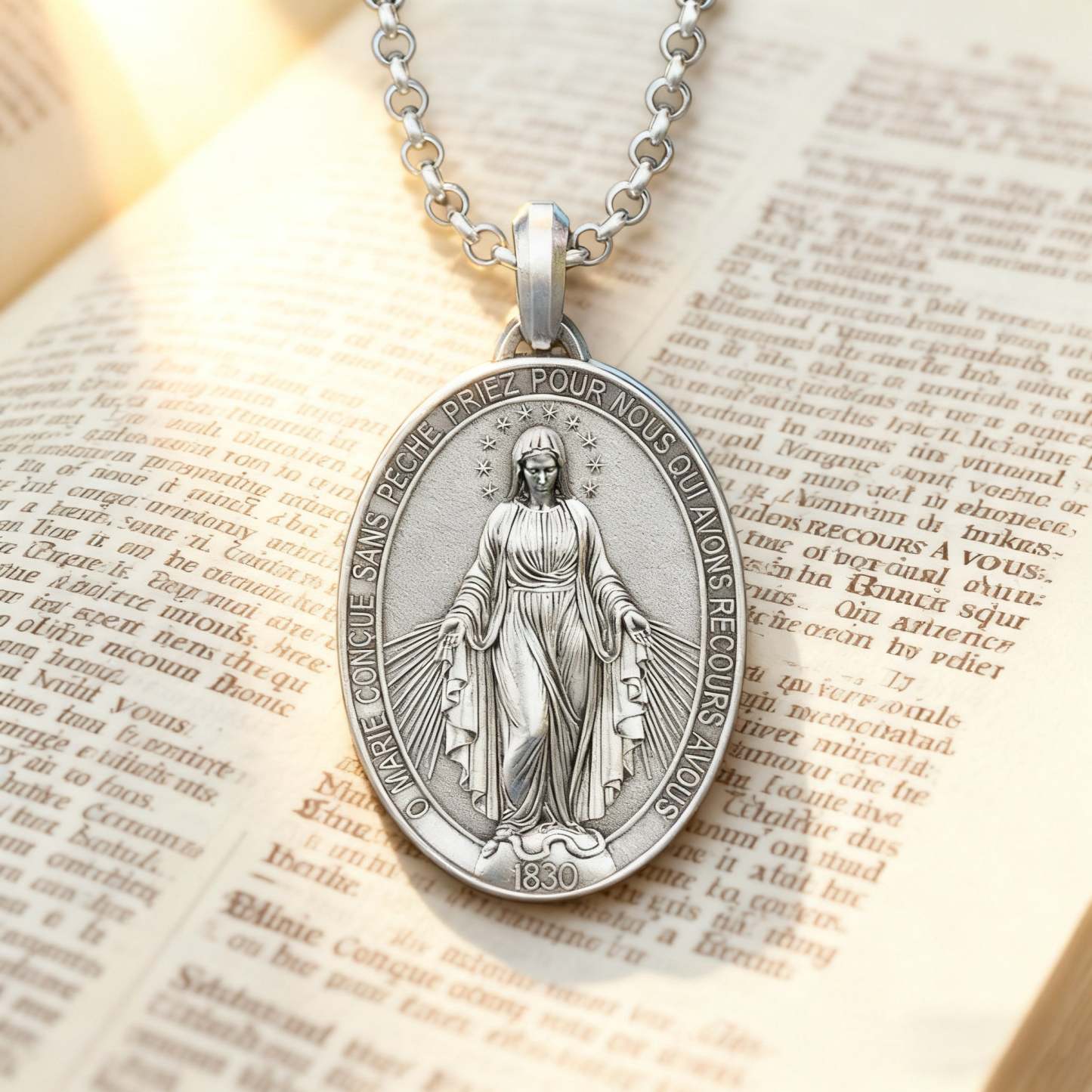 New Miraculous Medal Necklace-KKICO