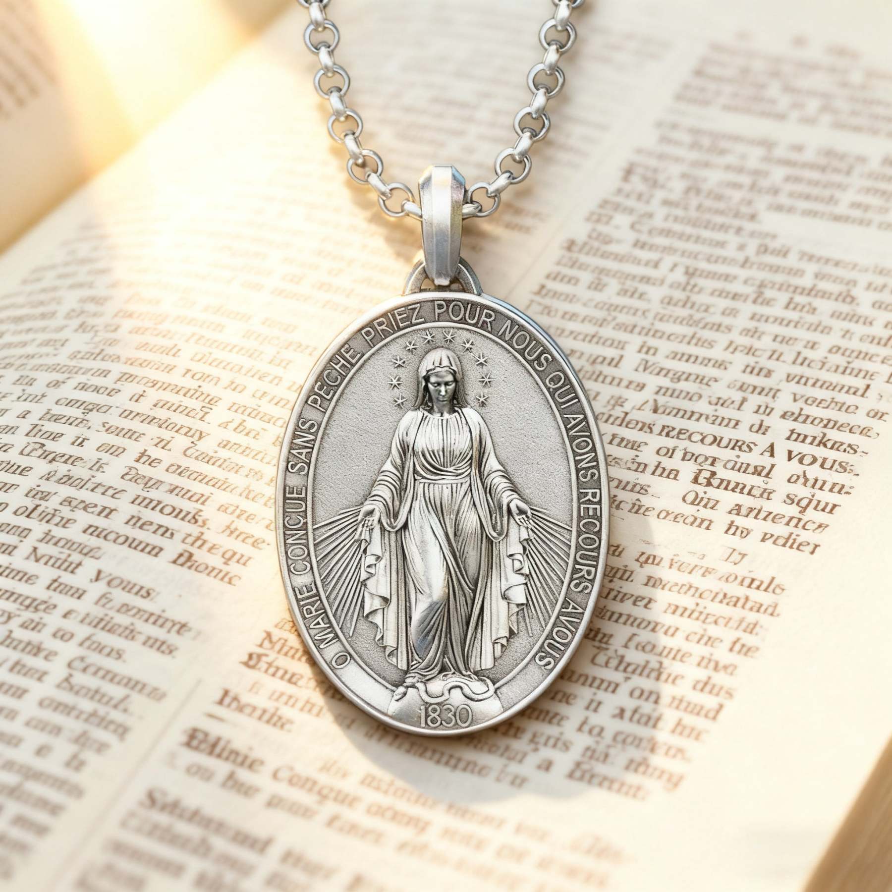 New Miraculous Medal Necklace-KKICO