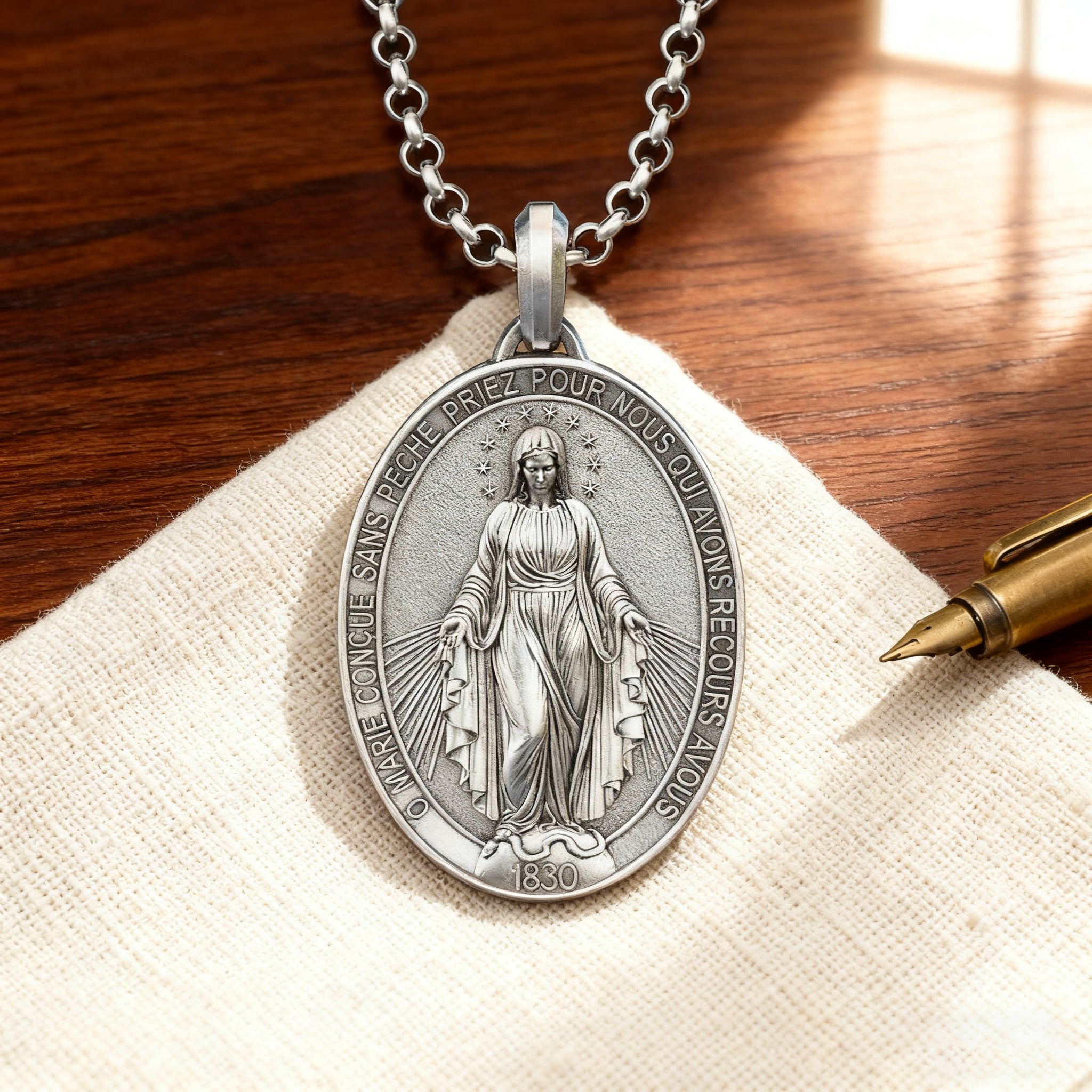 New Miraculous Medal Necklace-KKICO