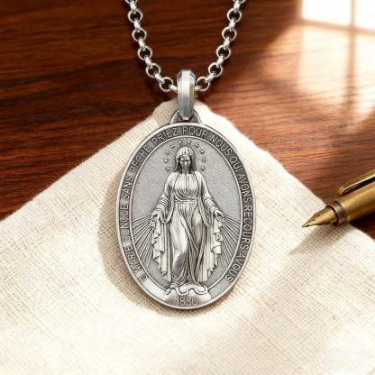 New Miraculous Medal Necklace-KKICO