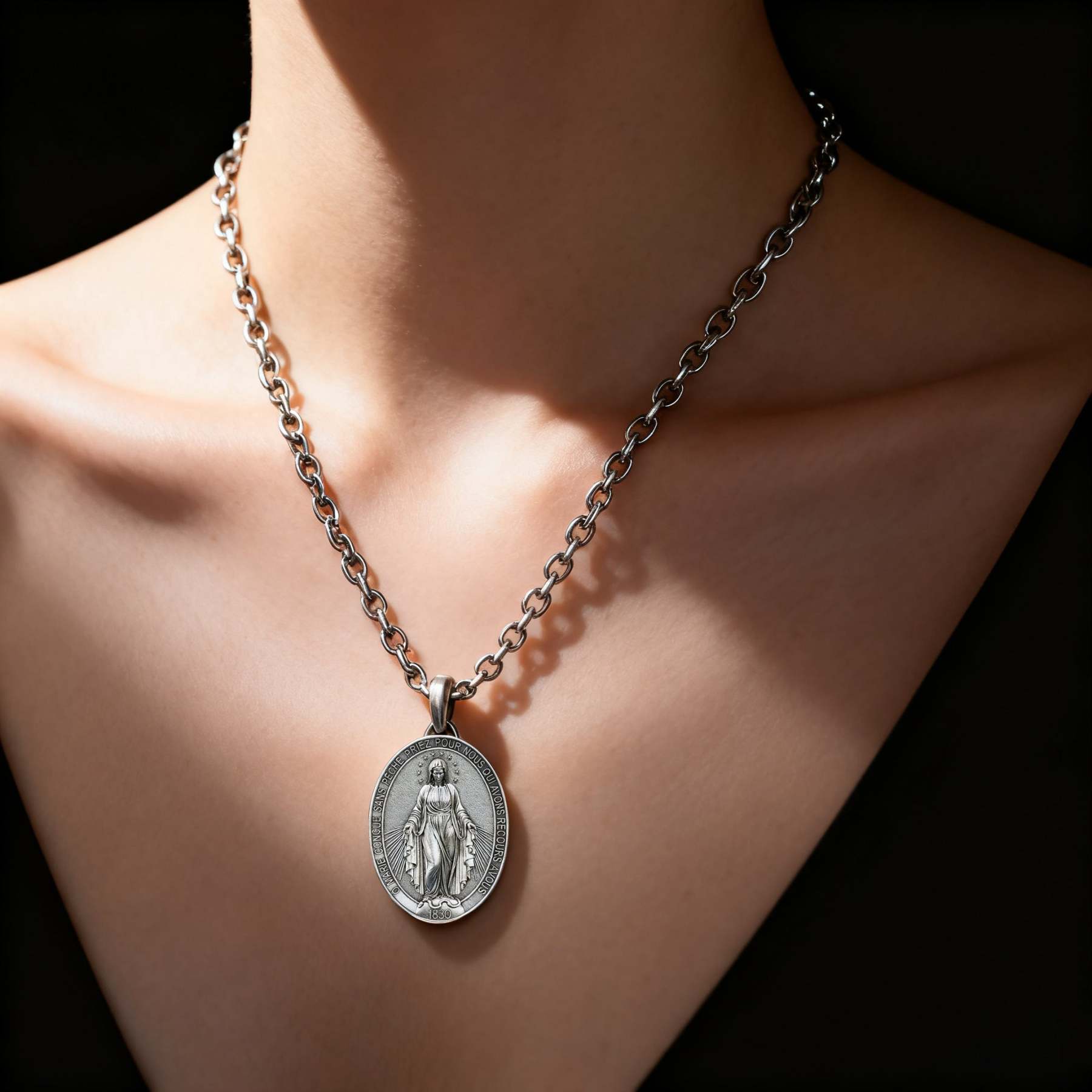 New Miraculous Medal Necklace-KKICO