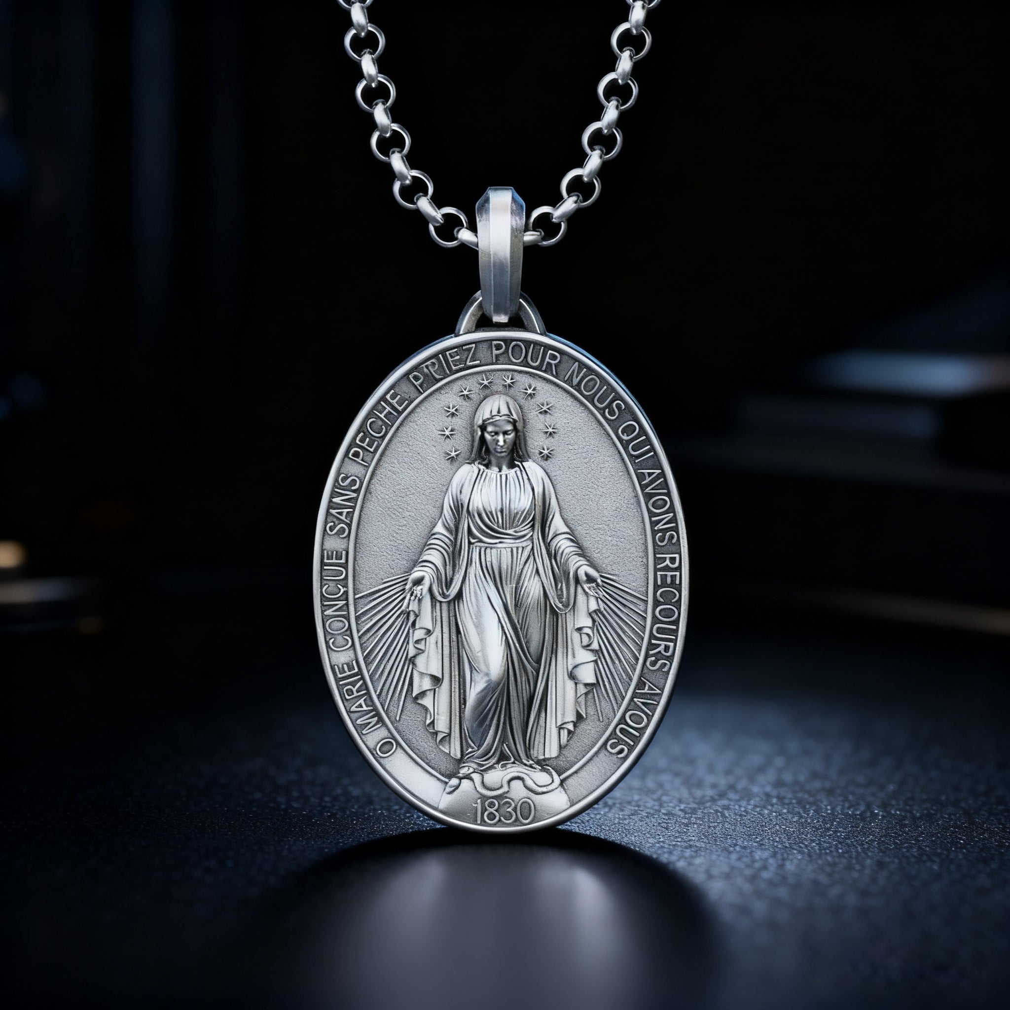 New Miraculous Medal Necklace-KKICO