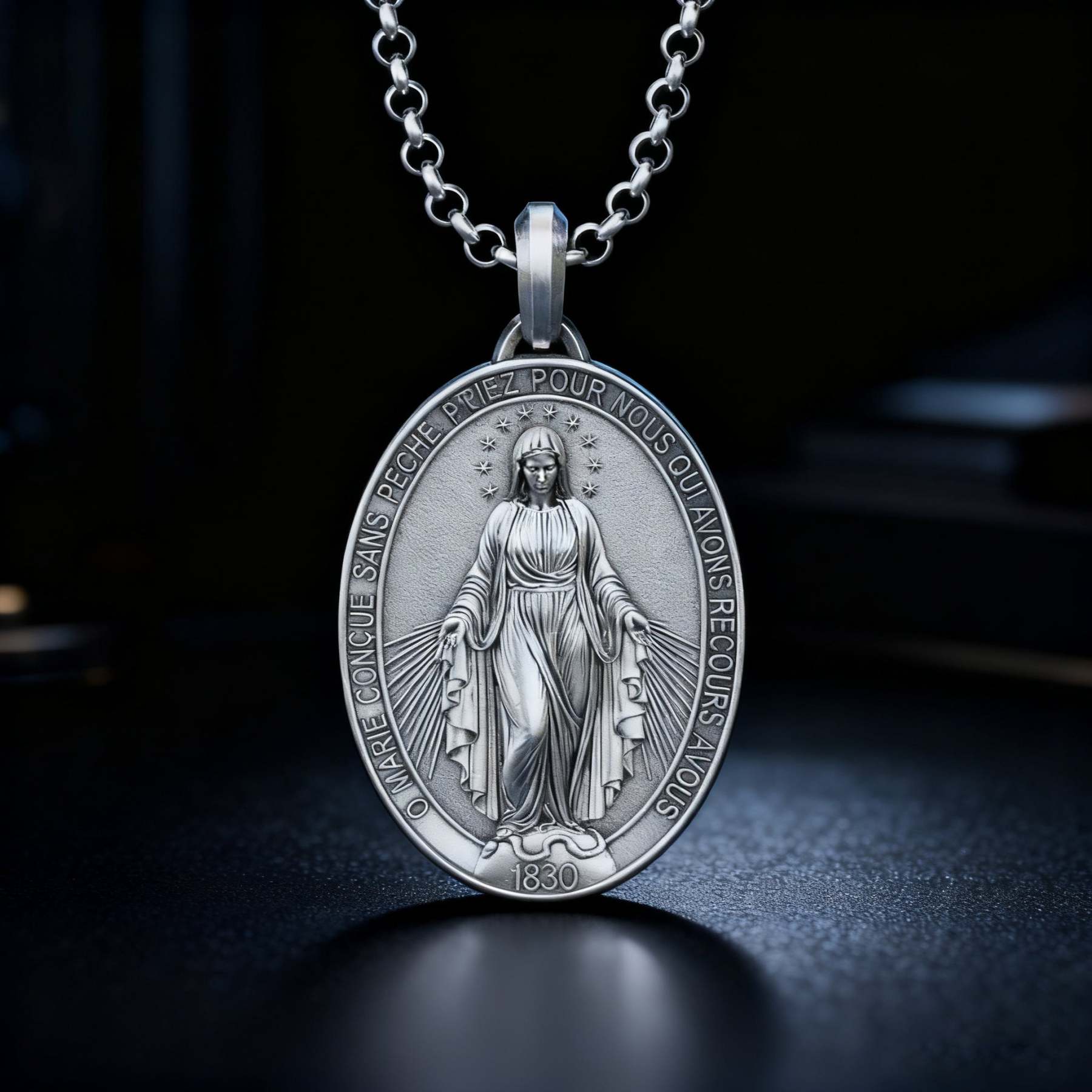 New Miraculous Medal Necklace-KKICO