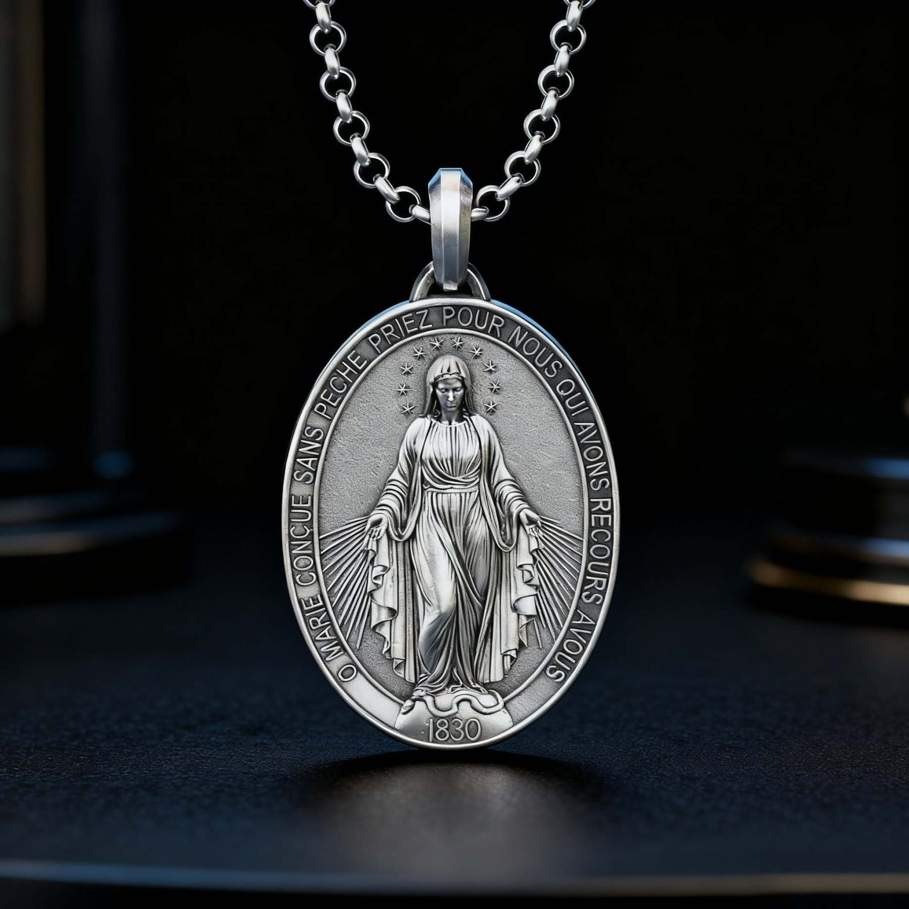 New Miraculous Medal Necklace-KKICO