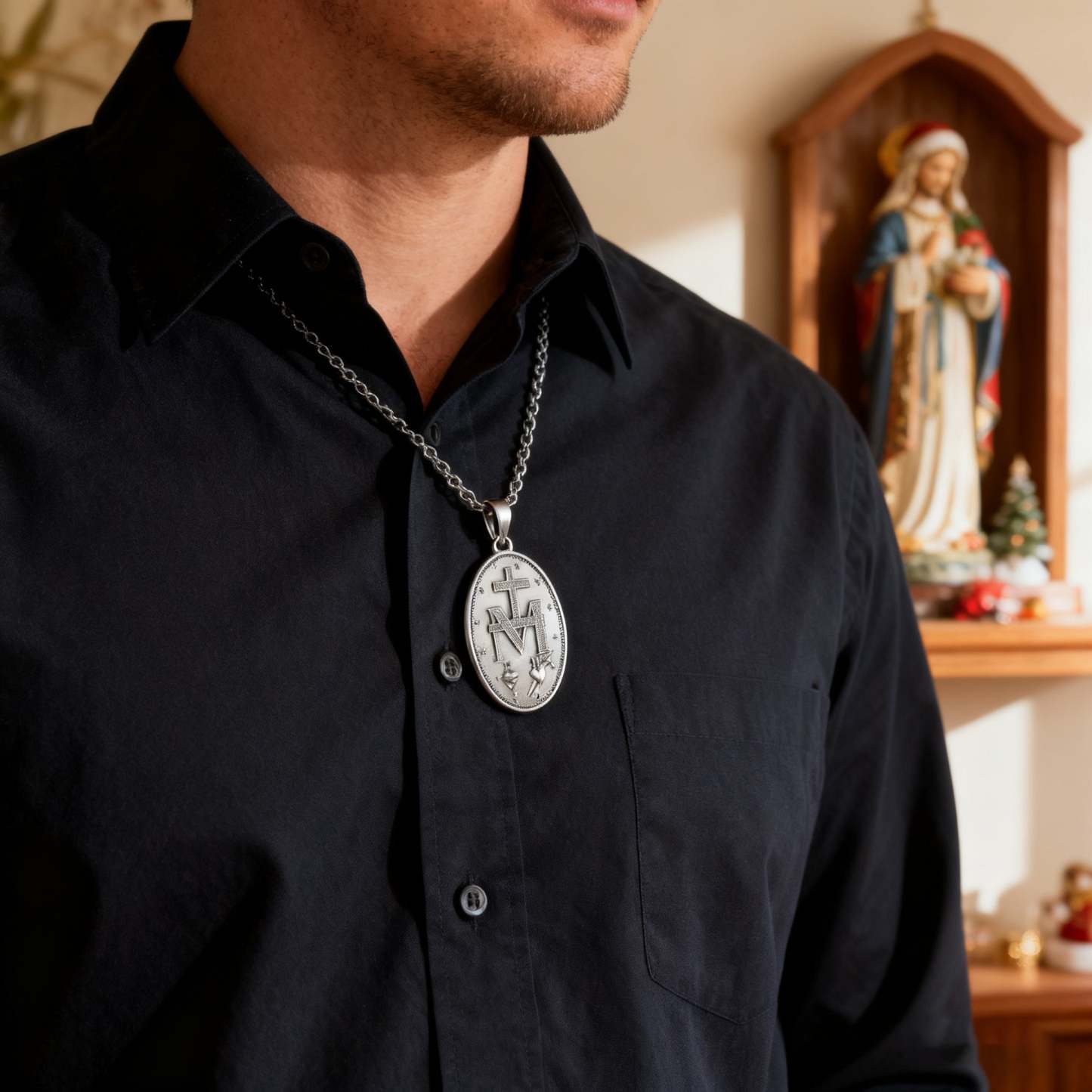New Miraculous Medal Necklace-KKICO