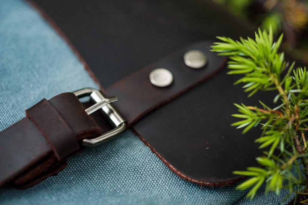 sac &agrave; dos vintage robuste et minimaliste en toile