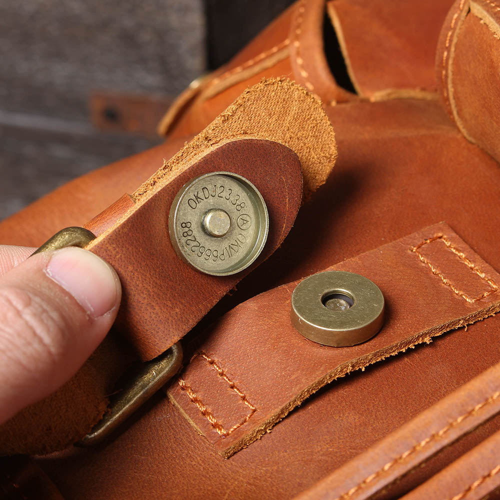 leather back pack