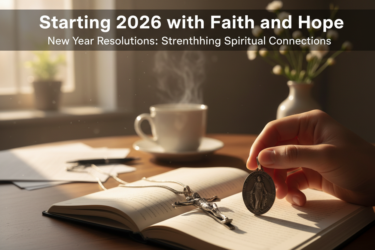 Sacred Companion Set - Crucifix and Miraculous Medal