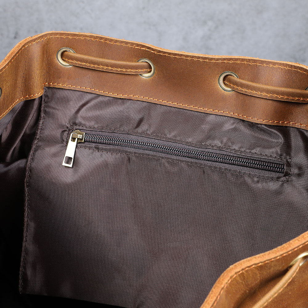 soft leather backpack
