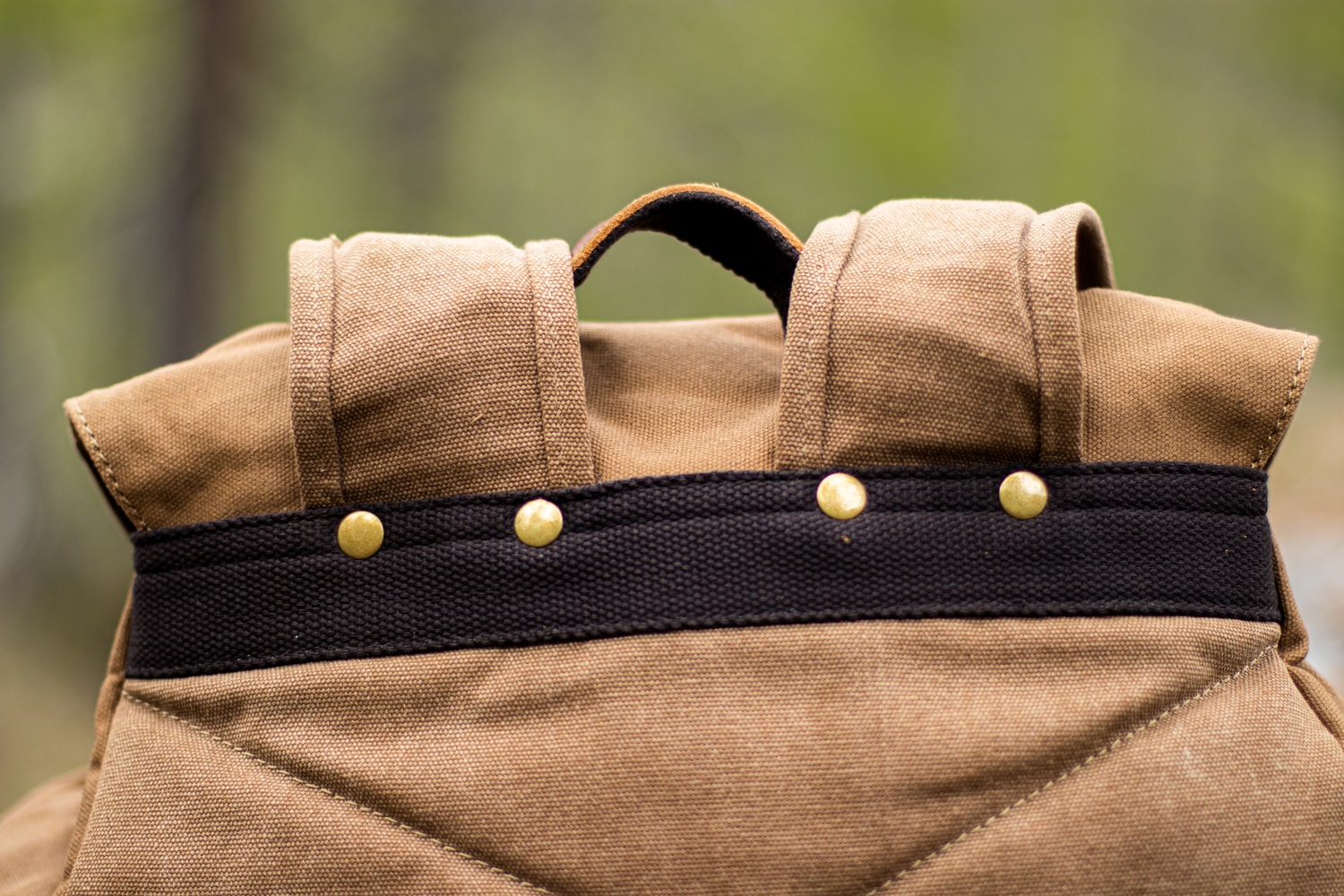 Mens vintage old school drawstring backpack