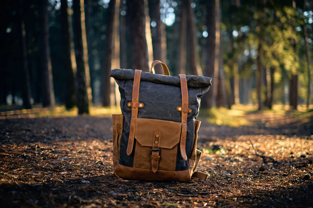 commuter roll top backpack. ideal to store footwear. macbook